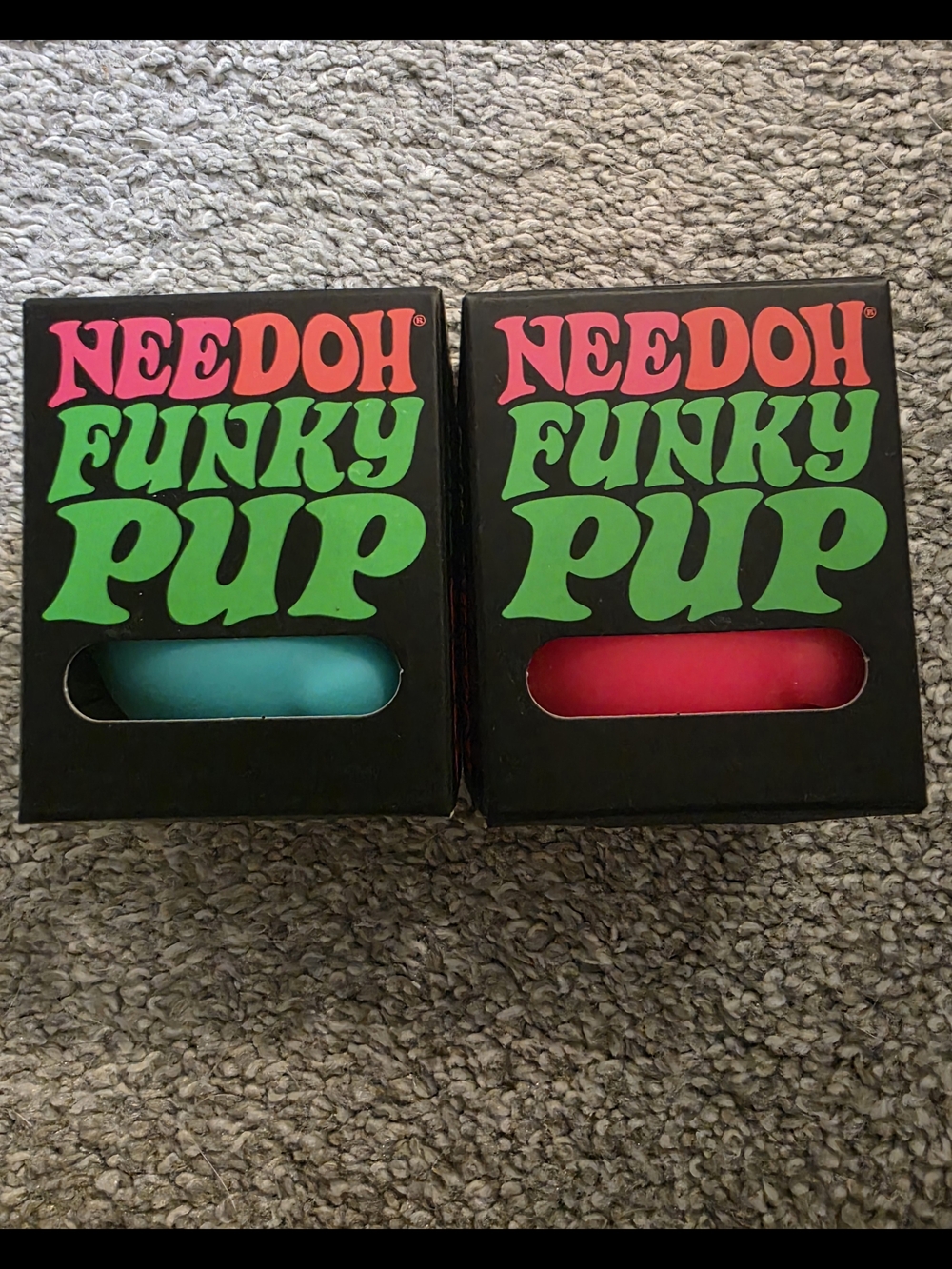 NeeDoh Funky Pup  - Teal & Pink